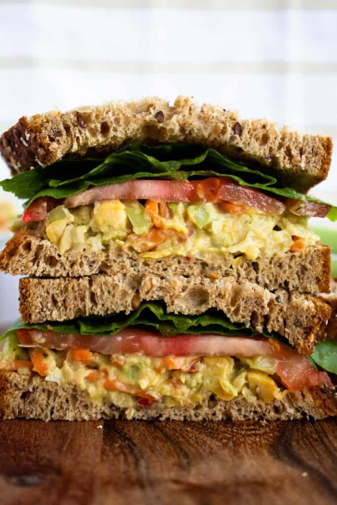 Vegan Chickpea Salad Sandwich by the Hangry Chickpea