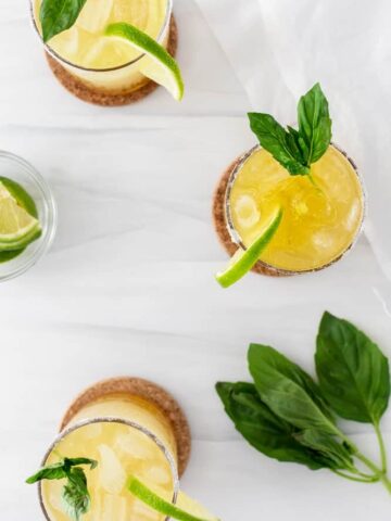 Cucumber Basil Margarita Recipe | The Hangry Chickpea