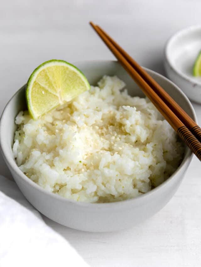 Coconut lime rice