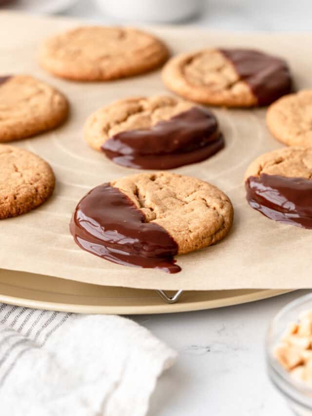 Eggless peanut butter cookies (vegan)